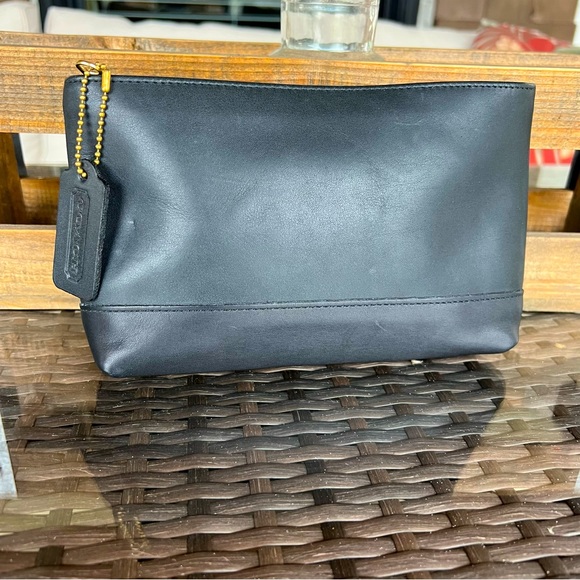 Coach Bags Vintage Coach Cosmetic Case Large 772 Black Poshmark